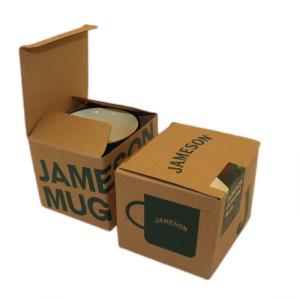 Quality Eco-friendly , Recycable Kraft F Flute Corrugated Packaging Box , Mug Cup Box For Retail Sales wholesale