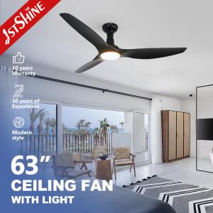 Quality White/Black Modern LED Ceiling Fan With Dimmable Light Remote Control DC Motor wholesale