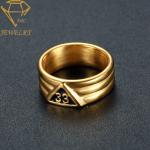 Silver Scottish Rite Masonic Signet Ring
