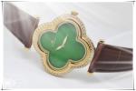 Green background Stainless Steel Watches with stones on bezel ladies wrist watch