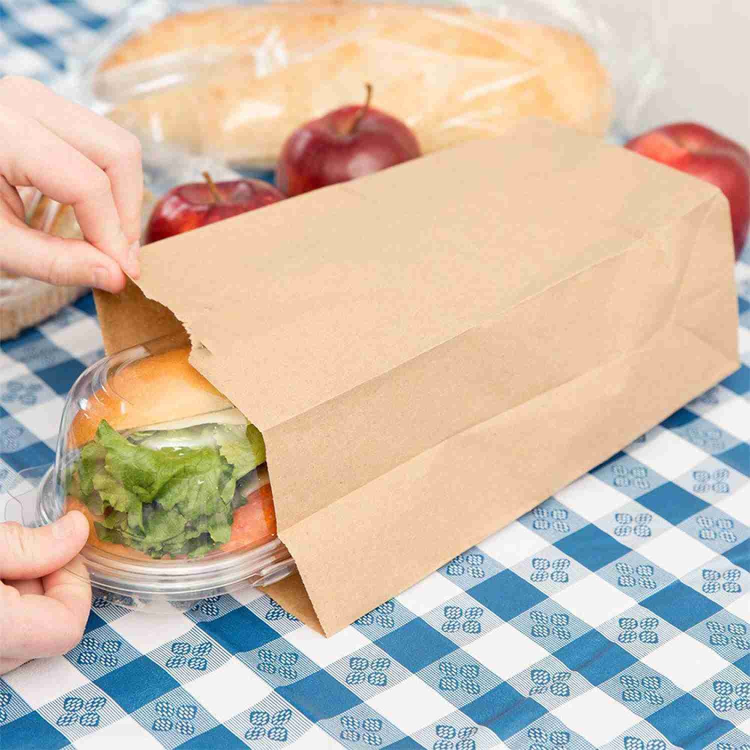 Paper Grocery Takeaway Sandwich Bags For Fast Food Packaging Bags