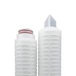 PP 10" Microelectronics Pleated Membrane Filter Cartridge 0.4 0.7m2 Filtration