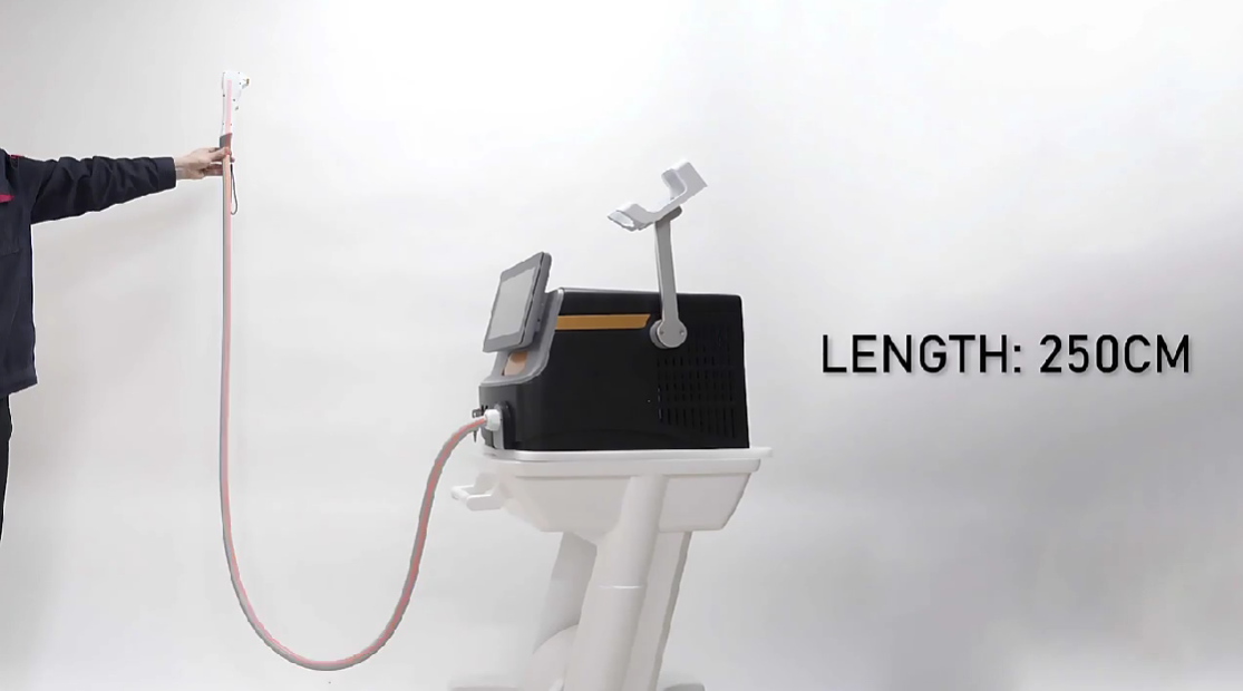 Beauty Salon Fiber Laser Hair Removal Machine 300W 500W Stationary Style