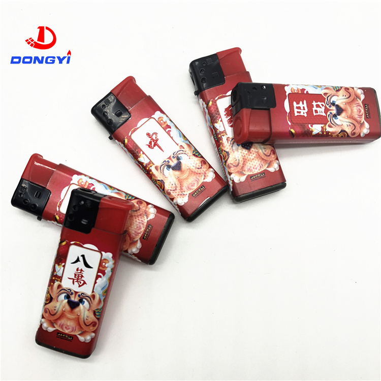 Custom Logo Refillable Plastic Cigarette Flame Lighter Gas Lighters Encendedores Fashion Cheap Lighter