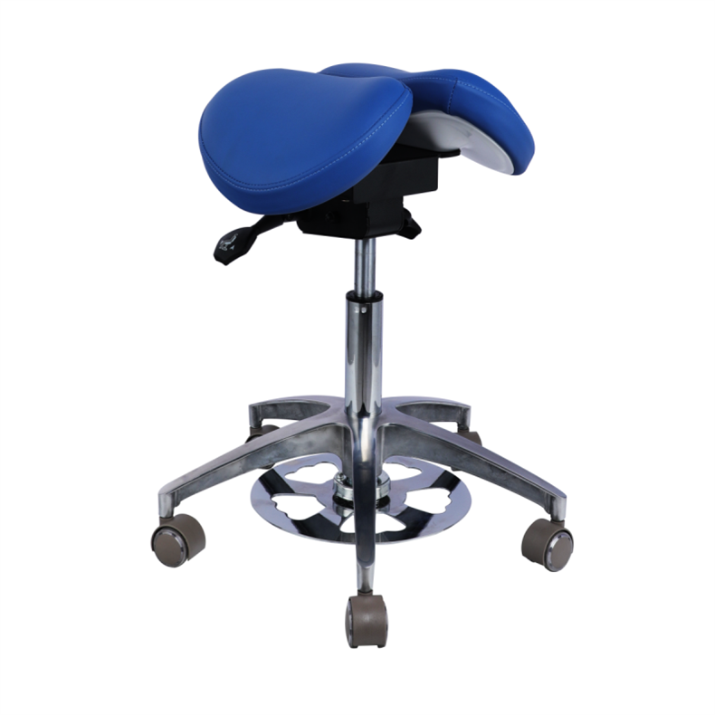 Beauty Salon Comfortable chair Green Micro Fiber dentist stool Saddel Shape Dentist Chair