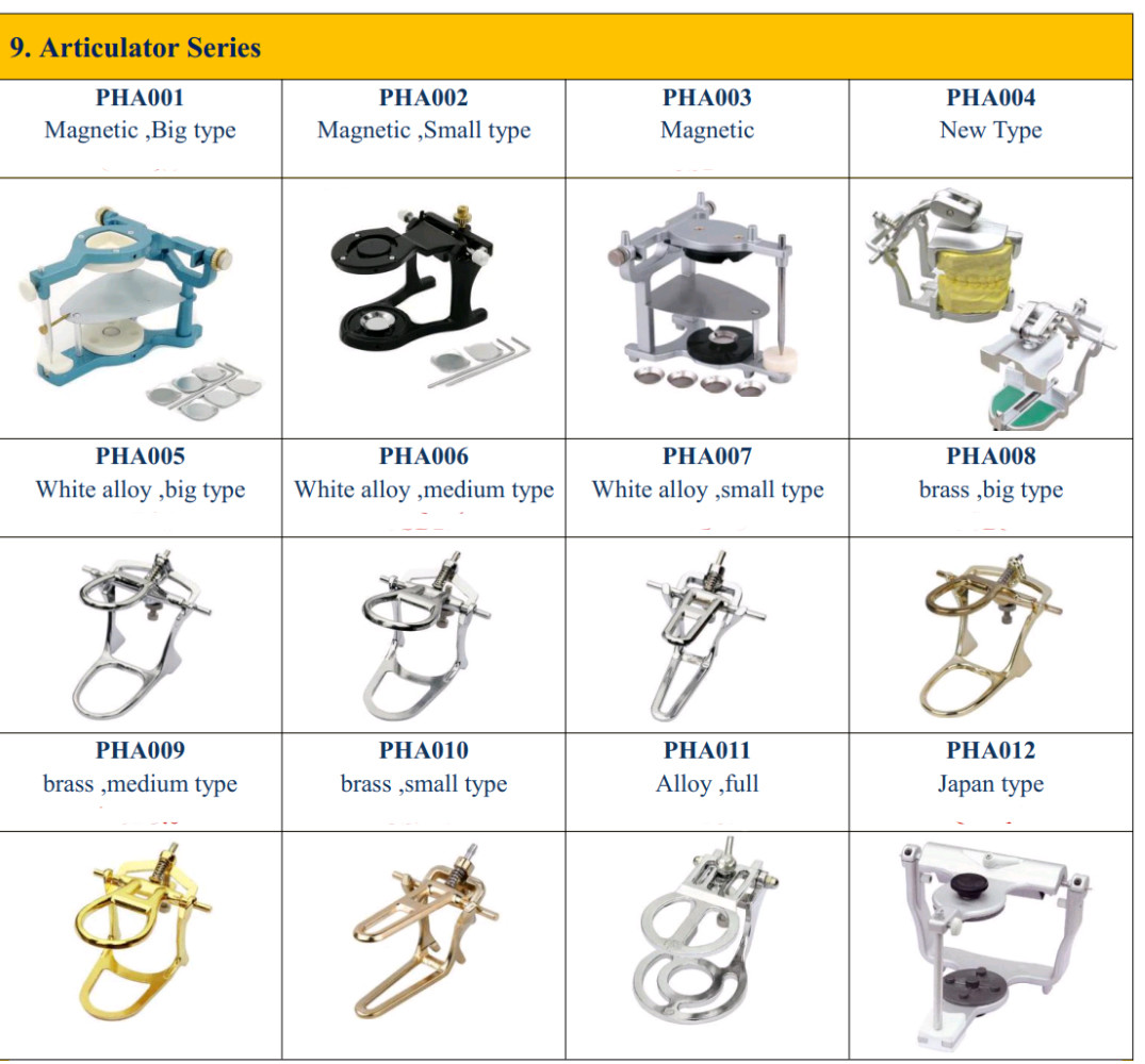 Flexible And Versatile Dental Articulator Alloy Material Made Plaster No Needed