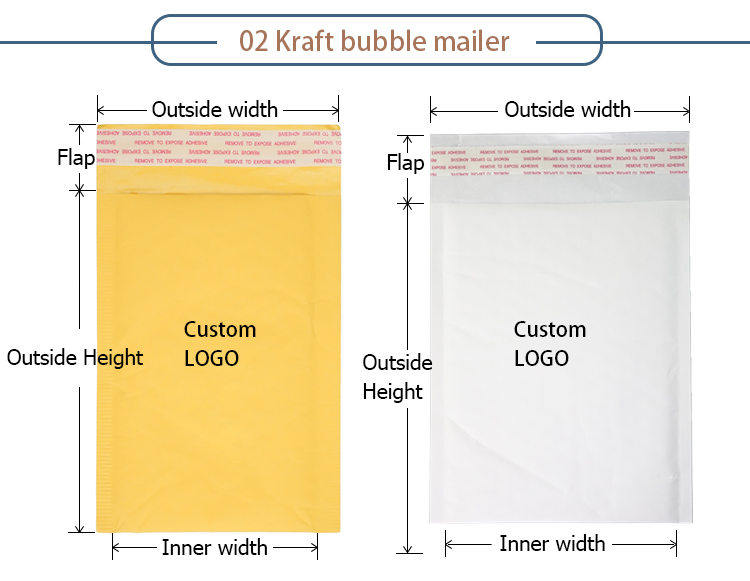 Wholesale Black Envelope Metallic Customized Printed Custom Poly Bubble Mailer Bag