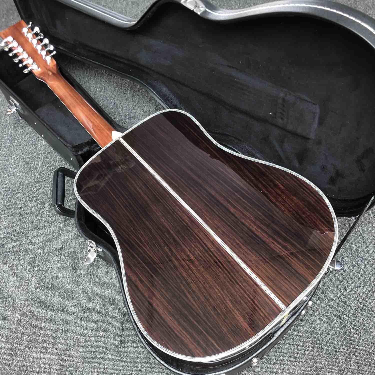 Custom Solid Spruce Top 12 Strings Acoustic Guitar 41 Inch Dreadnought Guitar