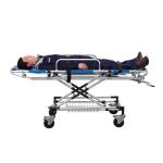 Blue Ambulance Stretcher Bed Aluminum Alloy Medical Stretcher Transport
