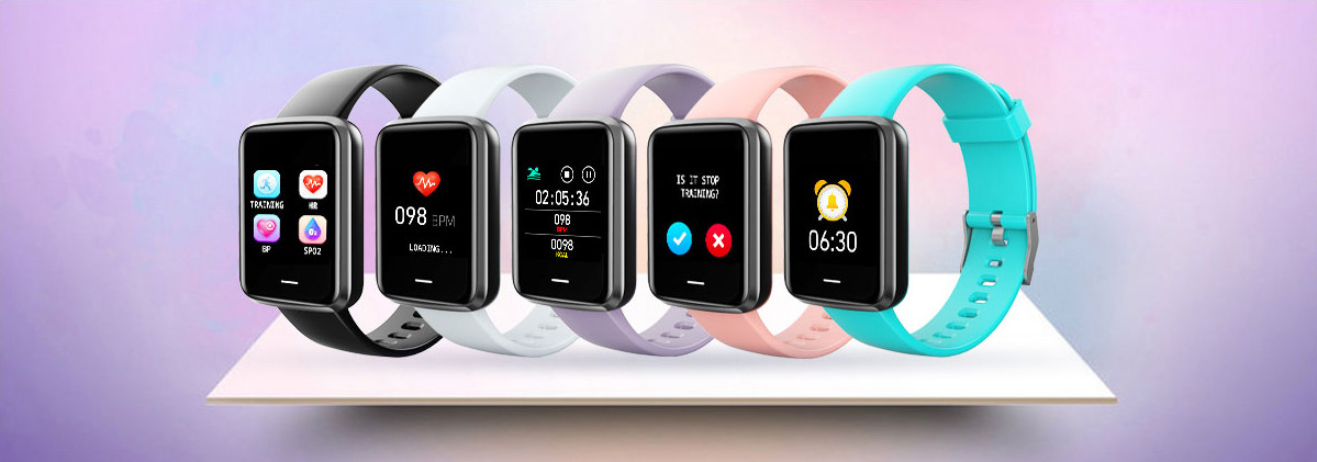 Hazel Full Heart Rate Smartwatch Touch Screen Smart Watch H19D Dynamic 1.3 Inch