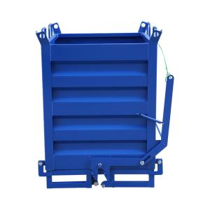 Quality Heavy Duty Forklift Crane Attachment Waste Bin Container 1000L/H Dumping Capacity wholesale