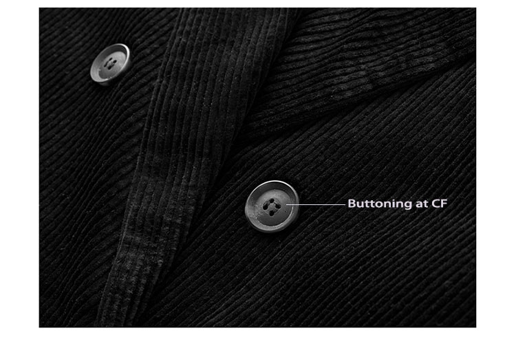 Corduroy 100% Cotton Women Polyester Leisure Suit Lining Quilted