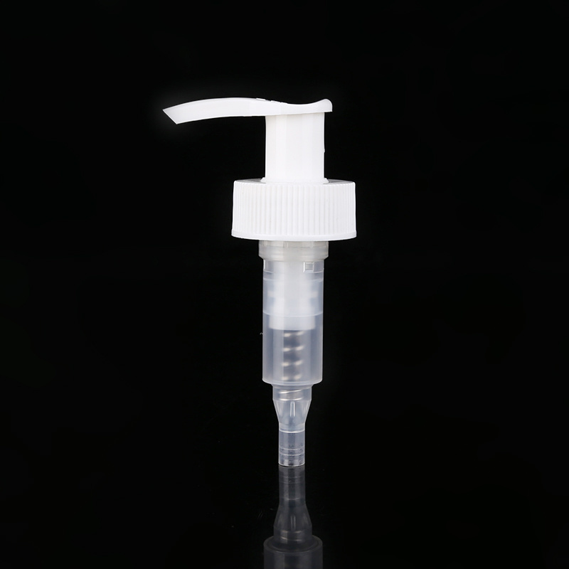 28400 Plastic Ribbed Lotion Pump with Spring Outside
