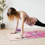 Wholesale OEM Premium Print Yoga Mat for Women Non Slip Exercise Mat with