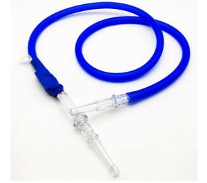 Quality Blue LED Flashlight Hookah Shisha Hose Food Grade With 1.8m Customized Length wholesale