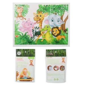 Quality Zoo Animals Disposable Stick On Placemats Sticky Table Topper For Baby wholesale