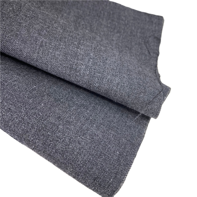 Stripe Shirt Twill OEM Customized Uniform Fabric in Plain Dyed Polyester Rayon T/R Suiting