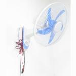 Bedroom Wall Mounted Cooling Fan 16'' 12V 13w DC Energy Saving With Adapter