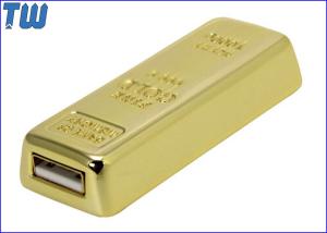Quality Gold Bar 16GB USB Thumb Drive Sliding Design Heavy Solid Material wholesale