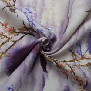 Quality Challis 30s*41s Textile Spun Viscose Blend Rayon Fabric Cloth Digital Printing wholesale