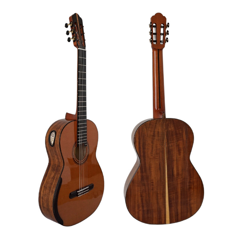 Yulong Guo Handmade Double Top Koa Body Concert Grade Classical Guitar