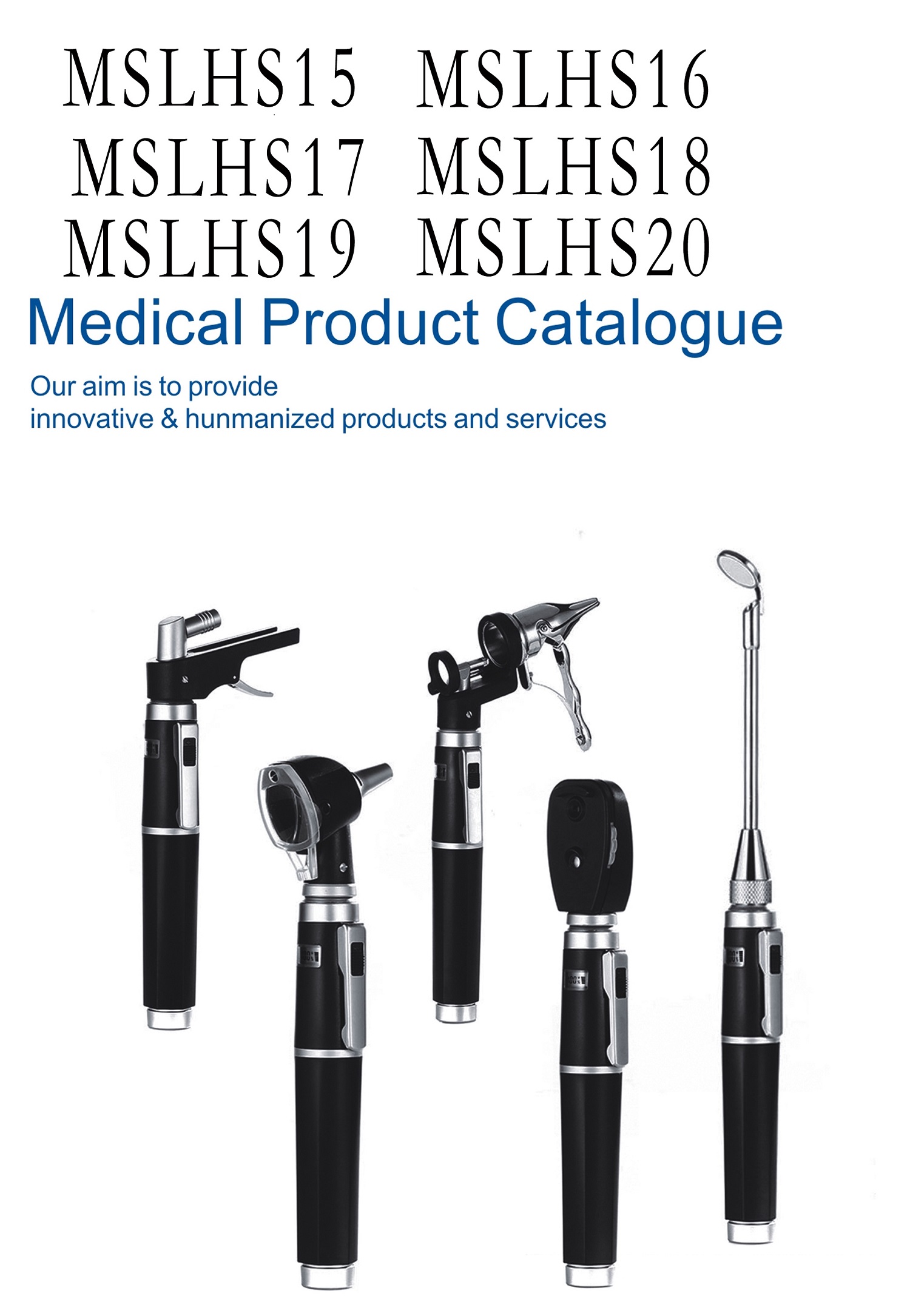 Portable Otoscope and Ophthalmoscope 5 in 1 ENT System