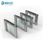 Swing Gate 10mm Glass Turnstile Security Systems Manual Stainless Steel