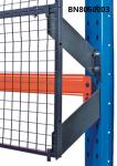 Heavy Duty Welded Pallet Rack Back Guard With Square Tube Framed 1125mm Wide