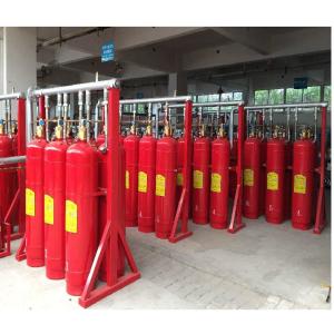 Quality 120L Gas Fire Extinguishing System Red Fm200 Automatic Fire Extinguisher wholesale