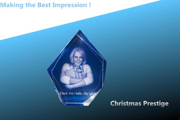 crystal trophy/crystal awards/3d laser award/3d laser crystal prestige/2d