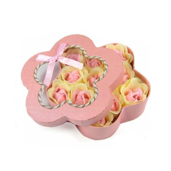 Party Festival Decoration Gift Packaging Box Flower Shaped Candy Box With Clear