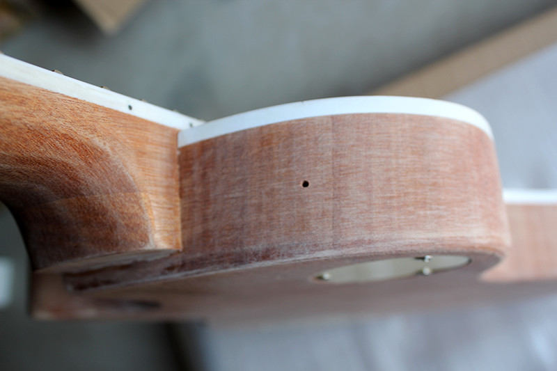 Custom LP Electric Guitar Kit(Parts) with Mahogany Body and Neck,Flame Maple Veneer,Carhrome Hardwes,DIY Guitar