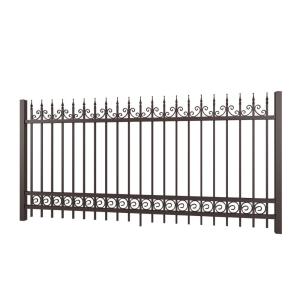 Quality Fancy Designed Solid Decorative Wrought Iron Fence For Yard , Paint Coating wholesale