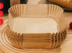 50pcs Square Disposable Air Fryer Paper Liner Heat Resistant Steamer Baking Non