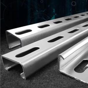 Quality C Shaped Metal Slotted Channel Galvanized Steel Construction Beams wholesale