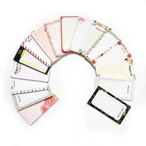 Quality 8cmx16cm Diary Journal Notebook , Grocery List Magnetic Pad For Fridge wholesale