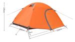 Ultralight 3-4 Person Doule Layer Tent Double Door 4 season Camping Tent(HT6011)