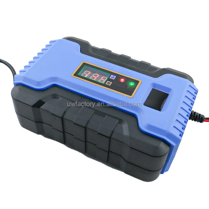 90% Charging Efficiency 12V 2A 3A 4A Car Battery Charger with Intelligent Smart Sealed Lead Acid Battery and Current Protection