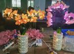 LED decorative vase Huilan lamp small night light restaurant decorative table