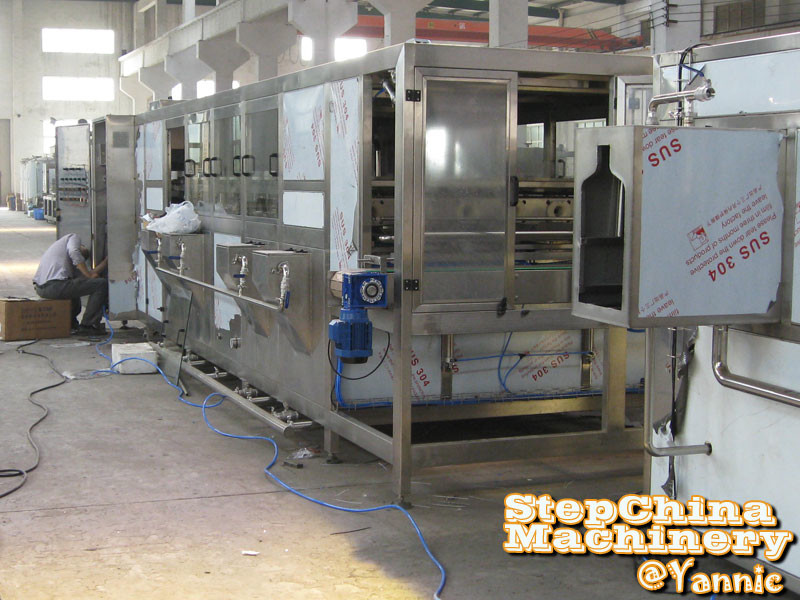 Full - Automatic Barreled Drinking Water Production Line For 3 Gallon 5 Gallon Bottle