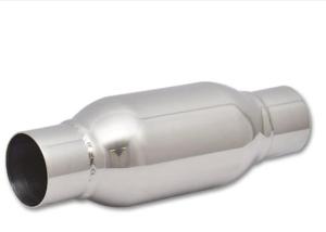 Quality Polished 12 Inches Long Bottle Style Resonator 2.5 Inches Inlet / Outlet wholesale