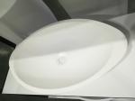 Resin Stone Counter Top Basin Oval Shape Stone Vessel Bathroom Sinks