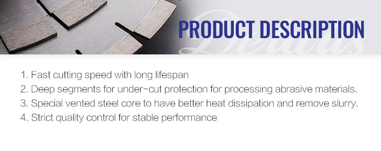 Fast Cutting 9 Inch Diamond Saw Blade for Granite Marble Masonry in European Market