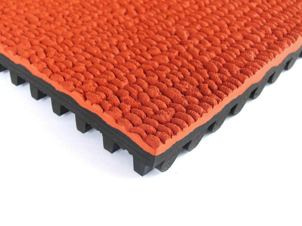 All Weather High Strength Eco Sports Flooring 13mm Thickness Running Track red