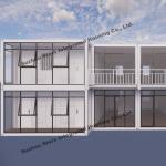 Office Prefabricated Modular House , Prebuilt Modular Homes Two Story