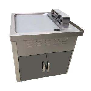 Quality TO36 Electromagnetic Stainless Steel Mobile Teppanyaki Grill Table-Single Furnace wholesale