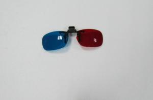 Quality Clip On Plastic Red Green 3D Glasses For Look 3D Picture And Movie wholesale