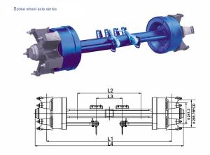 Quality American Type Truck Spare Parts Spoke Wheel Axle 12T - 20T High Performance wholesale