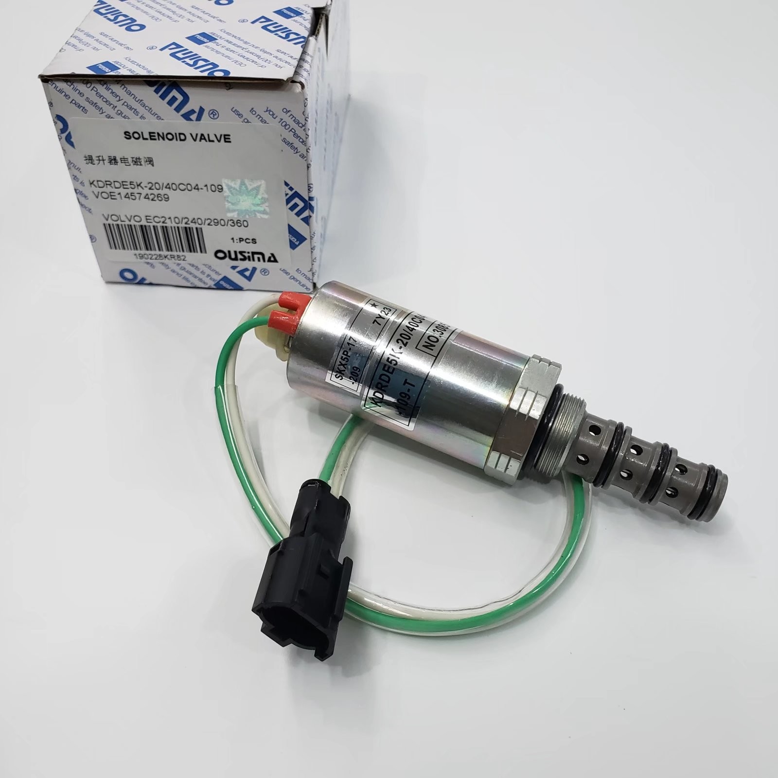 OUSIMA Hydraulic Pump Solenoid Valve KDRDE5K-20 40C04-109 VOE14574269 For EC210 EC240 EC290 EC360