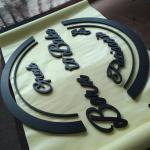 Acrylic 3D Letter Sign Non Illuminated Business Logo Wall Mount Logo Sign